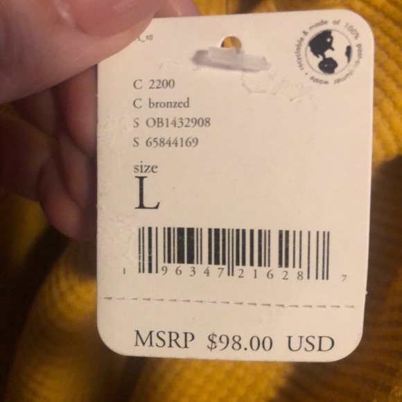 Free People Mustard Long Sleeve Top - Picture 10 of 10